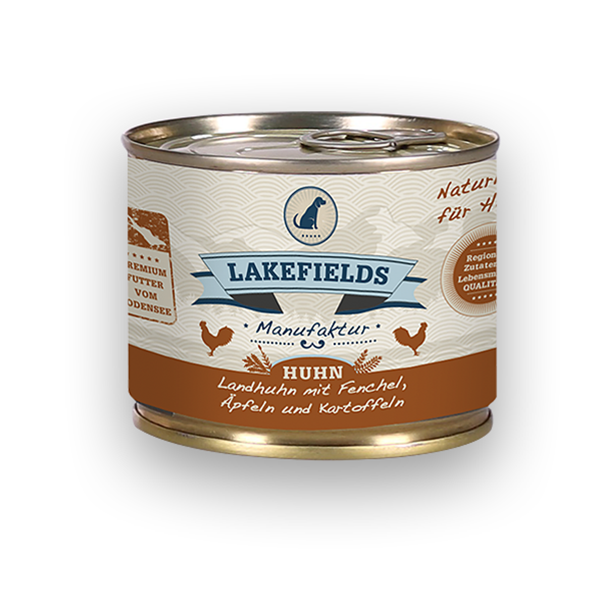 Lakefields Nassfutter Dosenfleisch-Menü Huhn für ausgewachsene Hunde