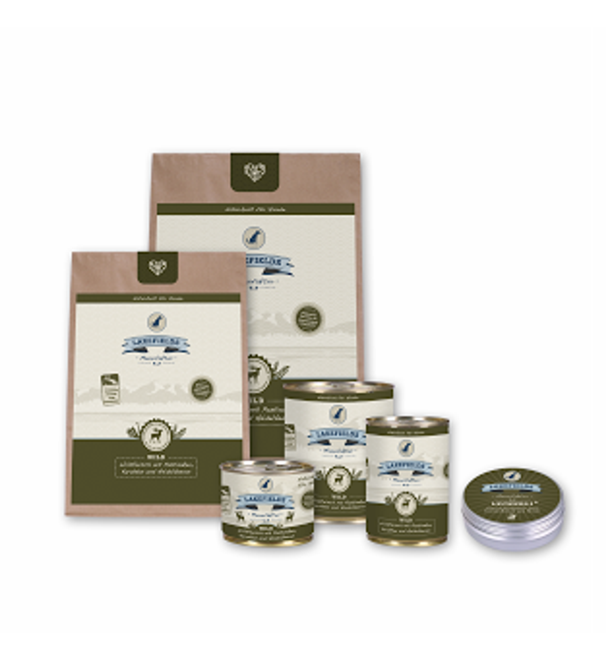 Lakefields Nassfutter Dosenfleisch-Menü Wild für ausgewachsene Hunde