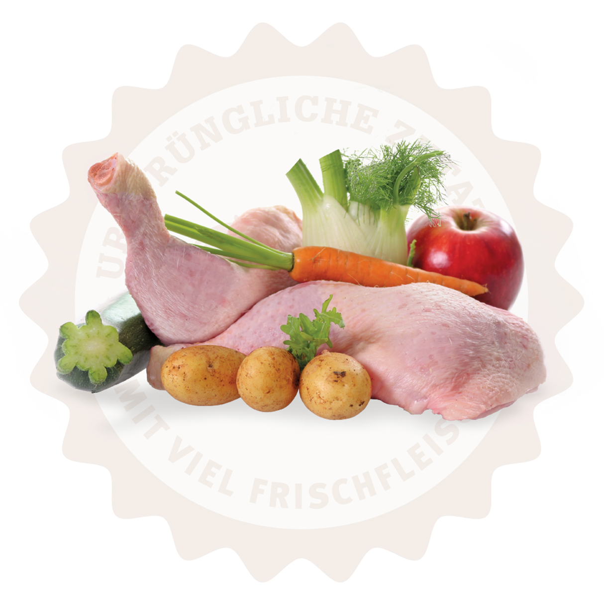 Trockenfutter Lakefields Trockenfleisch-Menü Huhn für ausgewachsene Hunde
