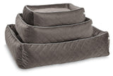 Laboni CLASSIC Hundebett OXFORD edle Steppstoff aus anschmiegsamem Samt