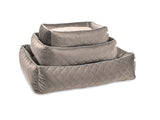 Laboni CLASSIC Hundebett OXFORD edle Steppstoff aus anschmiegsamem Samt