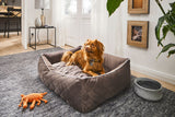 Laboni CLASSIC Hundebett OXFORD edle Steppstoff aus anschmiegsamem Samt