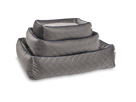 Laboni CLASSIC Hundebett OXFORD edle Steppstoff aus anschmiegsamem Samt