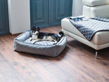 Laboni CLASSIC Hundebett OXFORD edle Steppstoff aus anschmiegsamem Samt