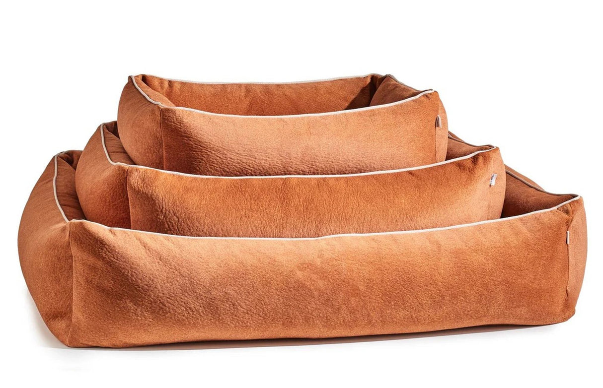 Laboni ORTHO Hundebett BUFFALO in stylischem Vintage-Leder-Look
