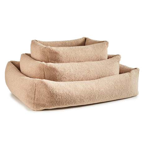 Laboni CLASSIC Hundebett TEDDY in stylischem "Teddyfell" Bouclé-Look