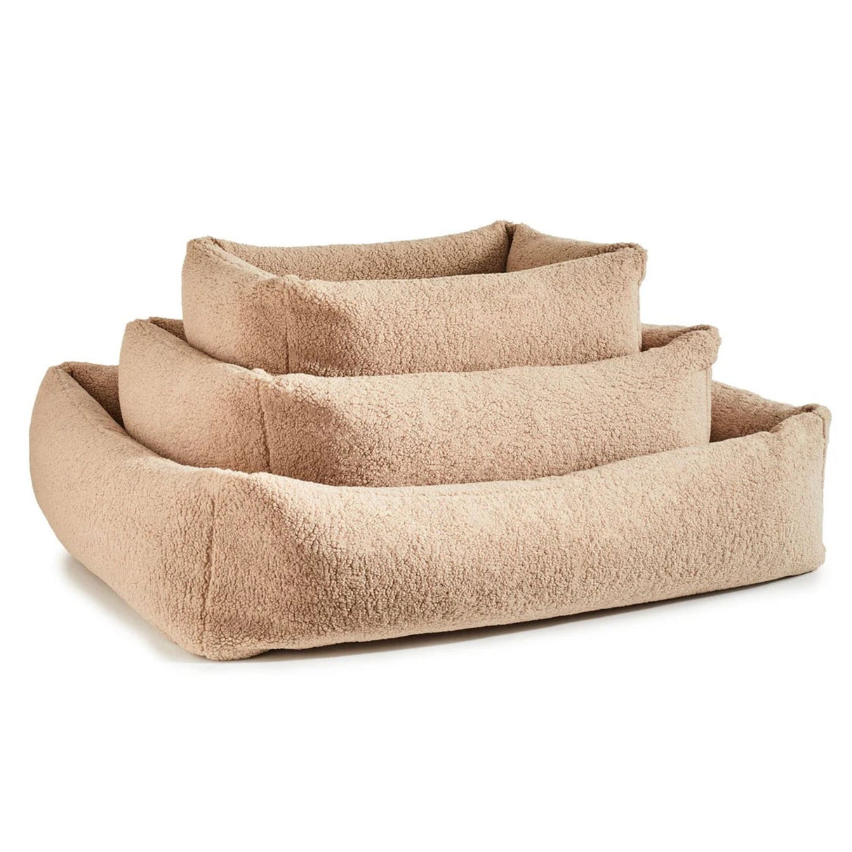 Laboni ORTHO Hundebett TEDDY in stylischem "Teddyfell" Bouclé-Look