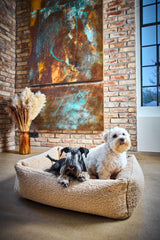 Laboni ORTHO Hundebett TEDDY in stylischem "Teddyfell" Bouclé-Look