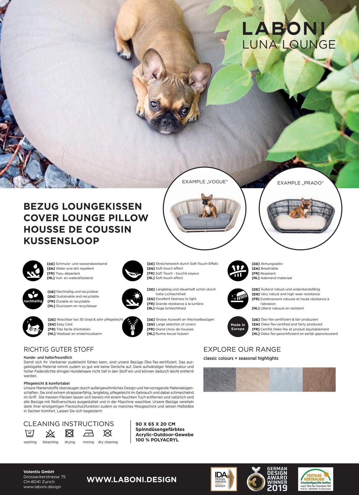 Laboni LUNA LOUNGE SET Hundebett SMOOTH