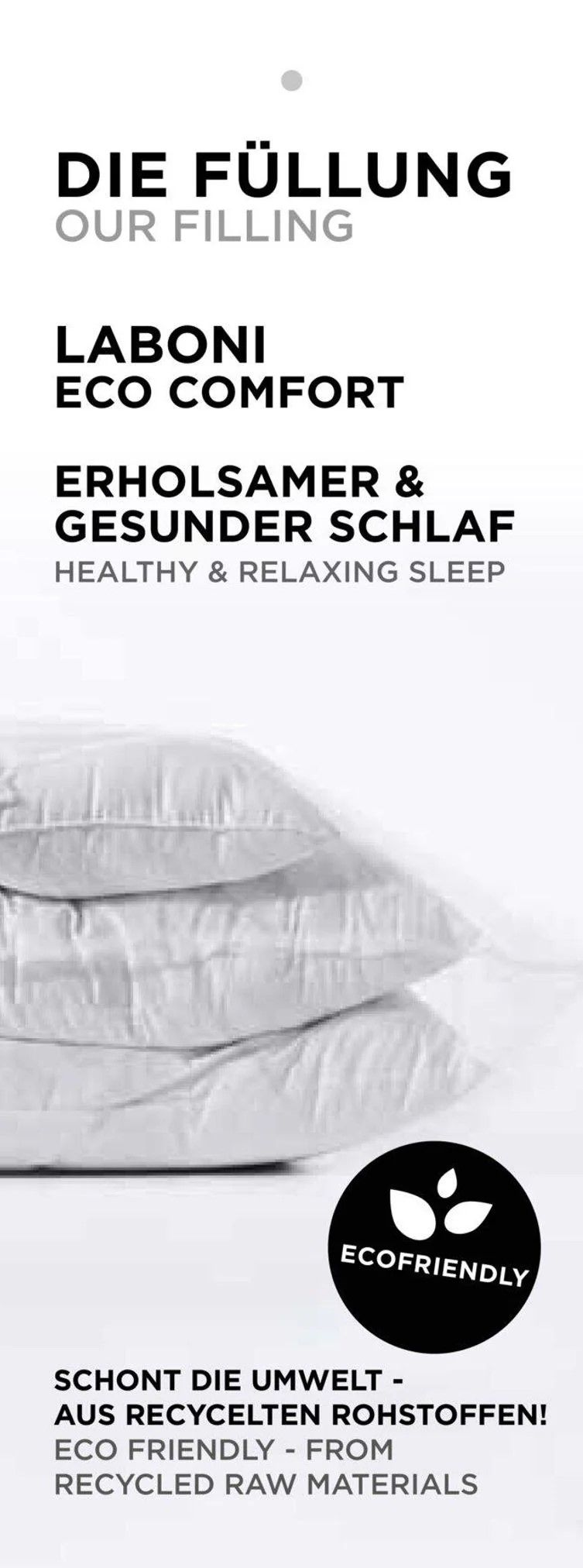 Laboni CLASSIC Hundebett ECO mit waschbaren Bezug aus recycelten Kleidern