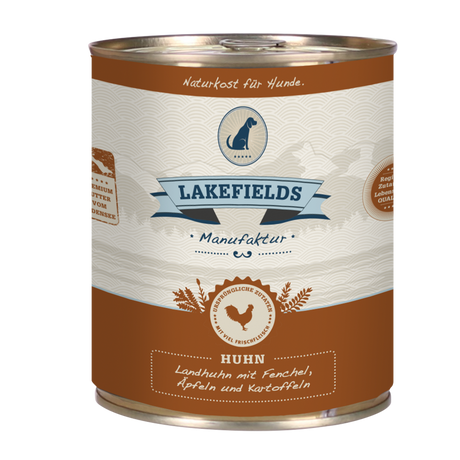 Lakefields Nassfutter Dosenfleisch-Menü Huhn für ausgewachsene Hunde