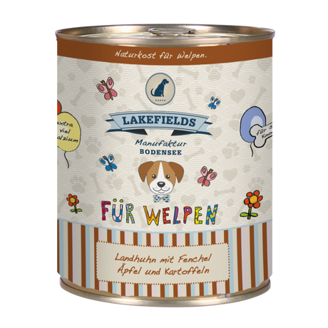 Lakefields Nassfutter Dosenfleisch-Menü Huhn für Welpen aller Rassen