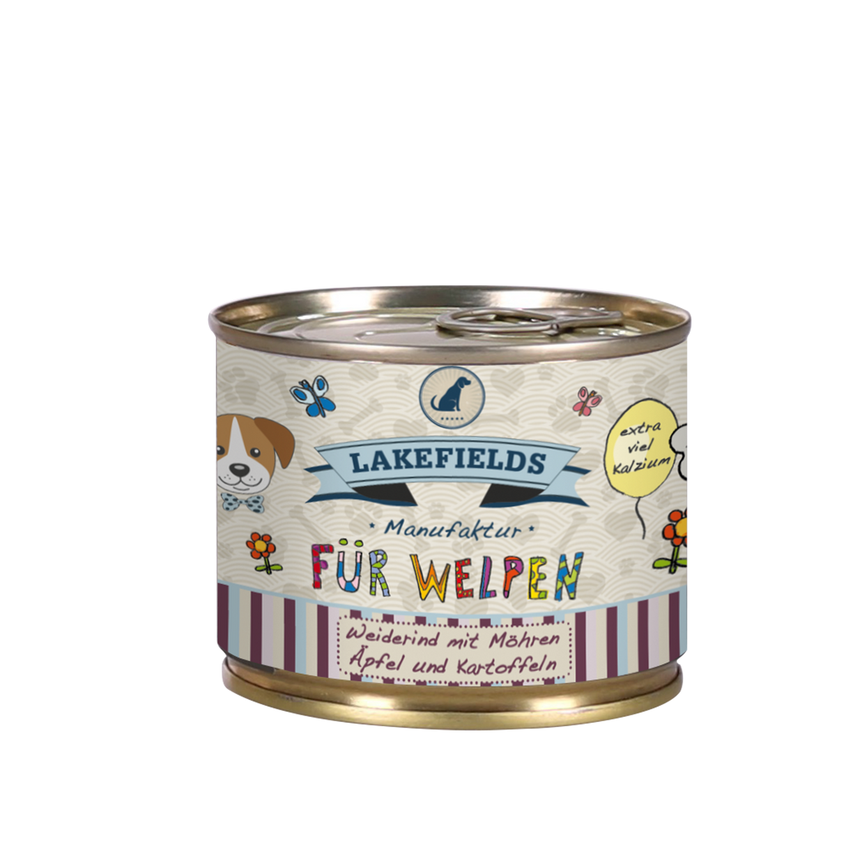 Lakefields Nassfutter Dosenfleisch-Menü Rind für Welpen aller Rassen