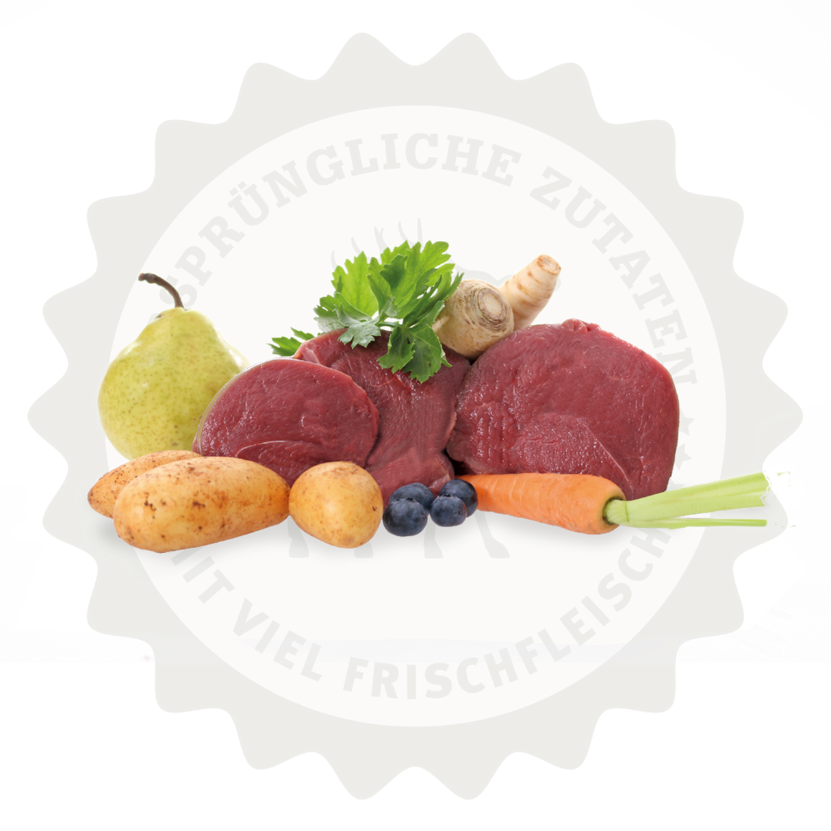 Trockenfutter Lakefields Trockenfleisch-Menü Wild für ausgewachsene Hunde