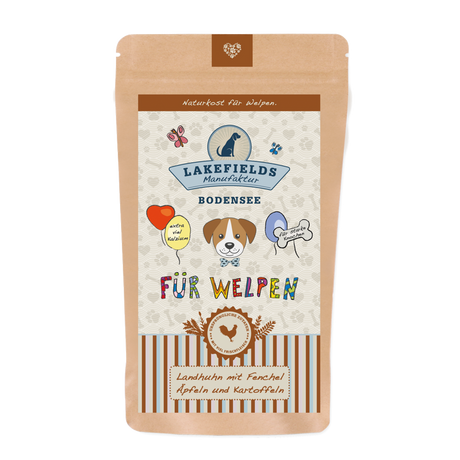 Trockenfutter Lakefields Trockenfleisch-Menü Huhn für Welpen