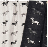 Laboni Hundedecke TECKEL – Kuscheldecke mit Dackelmotiv