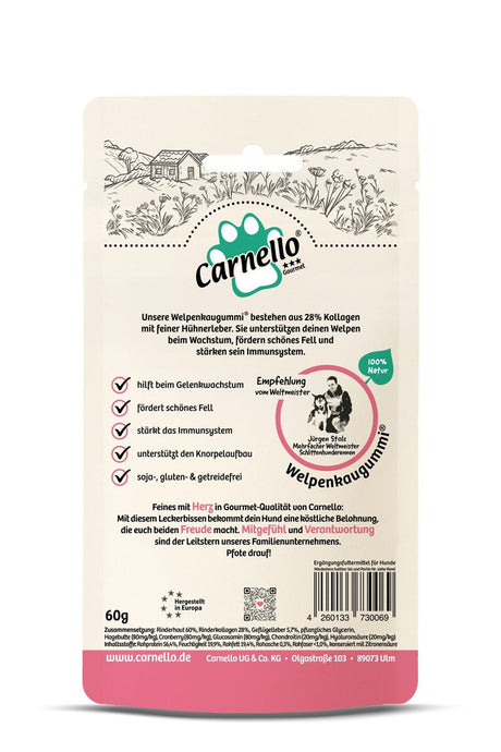 Carnello Welpenkaugummi für Hunde 60g