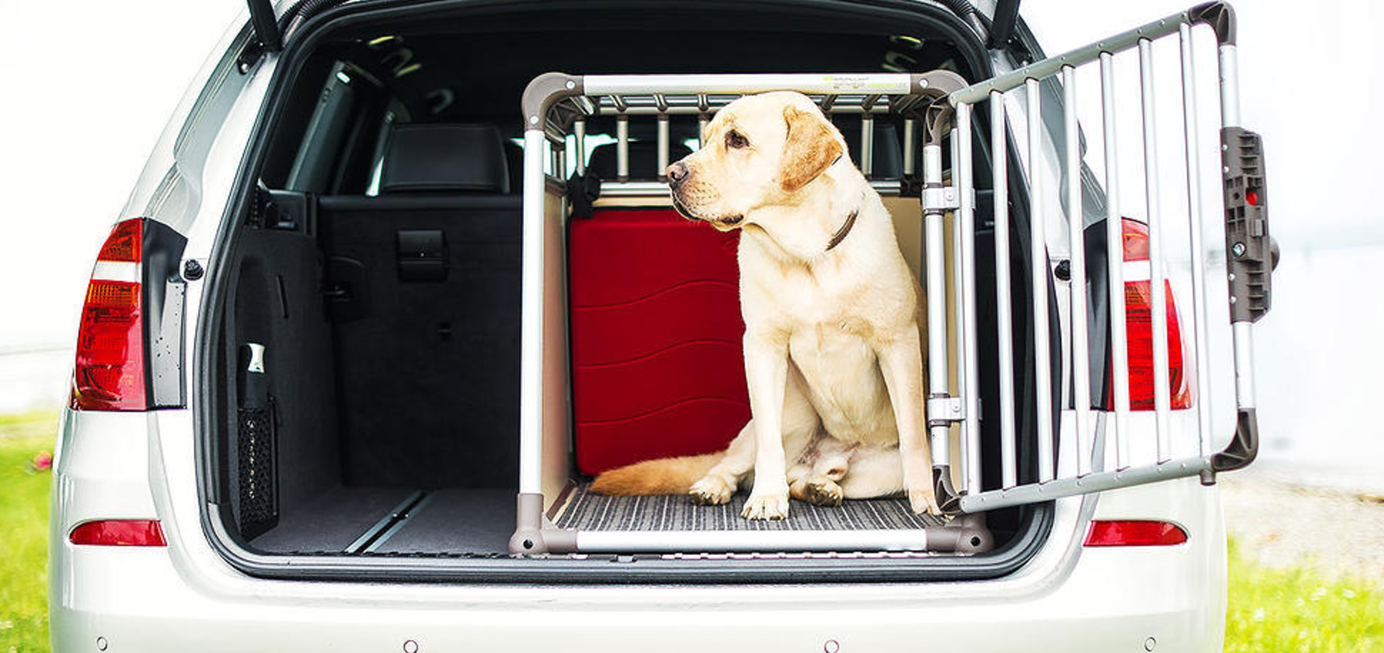 Hundetransportbox PKW, Hundebox, Aluminium und Nylonhundebox faltbar, Hundekrone Onlineshop